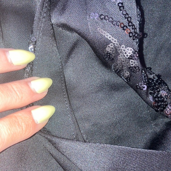 NWT Black Floral Embellished Pants - Picture 13 of 17